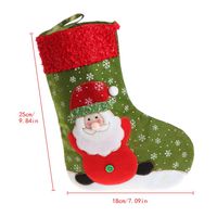 Misright Small Size Christmas Stockings Xmas Candy Gift Bag Santa Claus Snowman Socks