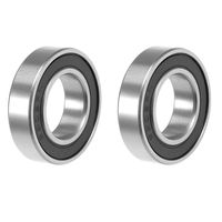 uxcell 6902-2RS Deep Groove Ball Bearing 15x28x7mm Double Sealed ABEC-3 Bearings 2-Pack