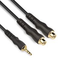 3.5mm to RCA Audio Cable - EBXYA Y Splitter AUX Cord Male to Dual Female 3 Feet (2 Pack)