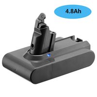 FirstPower Replace 4.8Ah Dyson V6 Replacement Battery for SV04-21.6V Upgraded Li-ion - DC58 DC59 DC61 DC62 DC72 DC74 Absolute Animal Motorhead Slim SV03 SV04 SV05 SV06 SV07 SV09