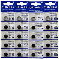 BlueDot Trading CR1220 Lithium Battery, 20 Count