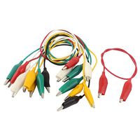 uxcell Double-end Alligator Clips Test Lead Jumper Wire Cable 51cm 9Pcs