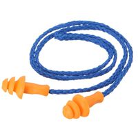 100Pair of Reusable Hearing Earplugs Corded Soft Silicone Ear Plug Noise Reduction Ear Protector Earmuffs