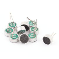 uxcell 10pcs 9mmx4.5mm Through Hole Mini Electret Microphone Condenser Pickup