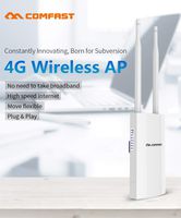 BEESCLOVER CF-E5 High Speed Outdoor 4G LTE Wireless AP WiFi Router 4G SIM Card Portable Wireless Router WiFi Router White