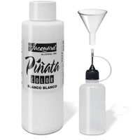Jacquard Pinata Blanco White Color 4oz, Pixiss 20ml Needle Tip Applicator Bottle and 1.5 Inch Funnel Bundle for Yupo and Resin