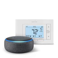 Emerson Sensi Wi-Fi Smart Thermostat for Smart Home, DIY Version with Echo Dot (3rd Gen) Charcoal