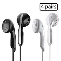 GIEEU S8 Earphones Headphones, Powerful Bass Driven Sound, 12mm Large Drivers, Ergonomic Design with Remote Control and Microphone ... (White2+Black2)