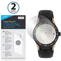 Tag Heuer Connected Modular 45 Screen Protector, BoxWave [ClearTouch Crystal (2-Pack)] HD Film Skin - Shields from Scratches for Tag Heuer Connected Modular 45