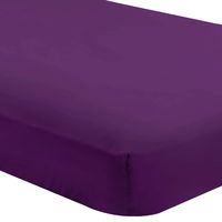 Bare Home Fitted Bottom Sheet Split King - Premium 1800 Ultra-Soft Wrinkle Resistant Microfiber - Hypoallergenic - Deep Pocket - 2 Twin XL Fitted Sheets (Split King, Plum)