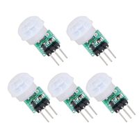 XtremeAmazing 5 Packs PIR Motion Sensor Detector Modules IR Pyroelectric Infrared DC 2.7 to 12V