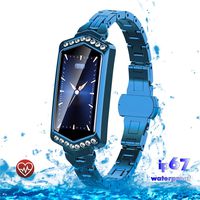 Smart Watch, Fitness Tracker with Heart Rate and Blood Pressure Monitor for Android and IOS Phones, Waterproof Activity Tracker with Calorie Counter, Smart Watch for Women and Girls（Blue）