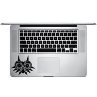 Majora's Mask Legend of Zelda Inspired Silhouette Vinyl Sticker Laptop Keyboard Inside Corner iPhone Cell Decal (3.5" Wide)