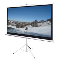Yescom 100" 16:9 HD Manual Pull Down Projector Screen Foldable Tripod Stand 87x49 Matte White