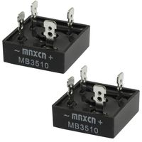YXQ Bridge Rectifier 1KV 35A Single Phase MB3510 Half-Wave Black 2Pcs
