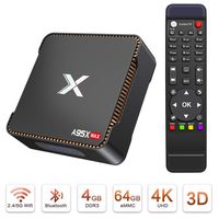 CELIBATE Android 8.1 TV Box A95X Max 4+64 GB Amlogic S905X2 Quad-core 2.4G/5G Dual Band WiFi 4K BT 5.0 Smart Set Top TV Box Support Video Game