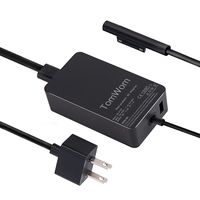 TomWom 65W 15V 4A Surface Pro Power Supply Charger, Compatible with Microsoft Surface Pro 3/4/5/6, Surface Book, Tablet Laptop AC Adapter Replacement for 1706, with USB 5V 1A