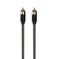 Austere V Series Subwoofer Cable 5.0m \\ Pure Gold Connectors, aDesign Precision LinkFit Housing & Soft-Touch High-Flex Cable