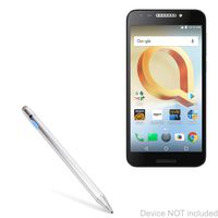 Alcatel A30 Plus Stylus Pen, BoxWave [AccuPoint Active Stylus] Electronic Stylus with Ultra Fine Tip for Alcatel A30 Plus - Metallic Silver