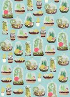 Terrariums Rolled Gift Wrap Paper