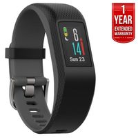 Garmin Vivosport Smart Activity Tracker + Built-in GPS (Slate, S/M) 010-01789-10 + 1 Year Extended Warranty