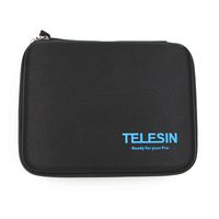 TELESIN Shockproof Shock-resistant Protective Travel Carry Bag Case for Gopro Hd Hero 3 Hd3+ 2 1 Camera & Gopro Accessories (S, M, L) (Medium, Black)