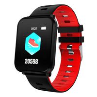 Goodtrade8 Clearance Smart Watch Large Screen for Android iOS Sports Fitness Calorie Activity Tracker with Step Counter Wristband Wear Smart Watch (Red)