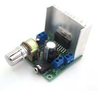 WINGONEER DC 9-15V TDA7297 Stereo Amplifier Audio Amplifier 15W+15W Dual Channel LED Indicator Heatsink Potentiometer Screw