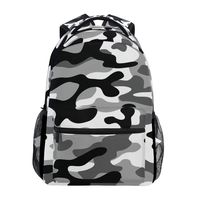 ALAZA Military White And Balck Camo Large Backpack Personalized Laptop iPad Tablet Travel School Bag with Multiple Pockets for Men Women College