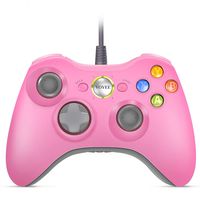 Xbox 360 Controller, VOYEE Design Wired Controller Gamepad for Microsoft Xbox 360 & Slim/Windows/PC (Pink)