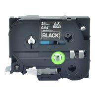 GREENCYCLE 1 Pack Compatible for Brother Laminated Labeling Tape Cassette White on Black 24 mm x 8 m 1'' 26.2ft TZe355 TZ-355 TZe-355 TZ355 TZe TZ 355 P-Touch PT2430PC PT-P700 PT-P750W Label Marker