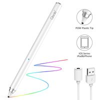 Stylus Pencil Compatible for Apple, CISCLE Rechargeable 1.5 mm Fine Tip Smart Digital Pen Active Stylus Work for iPad, iPhone, Android Tablet and Other Touch Screen Devices, Good for Drawing&Writing