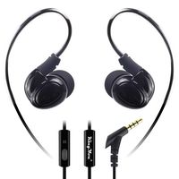 Wired Sport Earbuds in-Ear Headphones Noise Isolating Over Ear Earhook Kingyou Headphones Ergonomic Comfort-Fit for Workout Running Gym Sports & Exercise KP05 Black