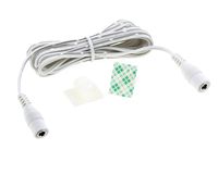 EShine Extension Cable - Female to Female - for LED Under Cabinet Lighting with Wire Clips for Comfortable Installation (3.3ft, White)