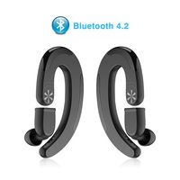 EEEKit Wireless Earbud, Mini True Wireless Bone Conduction Earphone, Bluetooth 4.2 EDR Sport Headset Stereo Noise-Canceling Hands-Free Headphone with Mic