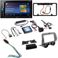 CACHÉ KIT2987 Bundle W/Car Stereo with Bluetooth, Backup Camera for 2010 - 2015 Chevy Camaro Double DIN Multimedia DVD Touchscreen Receiver W/Complete Installation Kit (4Item)