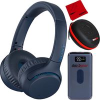 Sony WH-XB700 Extra BASS Wireless Headphones w/Deco Gear Case & Power Bank Bundle