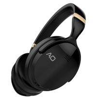 AO Active Noise Cancelling Headphones Wireless Bluetooth Headphones Over-Ear - M5 (Black)