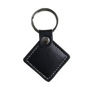 rfid key 125khz,leather fob Em4100 black color (pack of 2)
