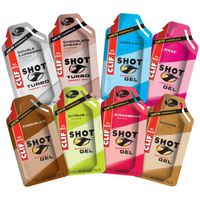 Clif shot Energy Gel 24 Variety 3 of Mocha,Strawberry,Chocolate Cherry,Vanilla,Razz,Chocolate,Citrus,Double Expresso