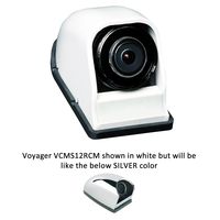 VOYAGER VCMS12RCMR Model VCMS12 Waterproof Color CMOS Camera with Rubber Lens Cover for Vehicle Right Side, Normal and Mirror Image Orientation, Chrome Housing, Replaces VCMS36 and VCCSID