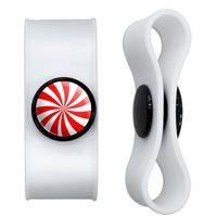 GRAPHICS & MORE Peppermint Swirl Headphone Earbud Cord Wrap - Charging Cable Manager - Wire Organizer Set of 2