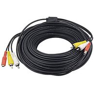 Yohii RCA Male to Male Audio Video Power Cable for CCTV Security Camera 50Ft Long