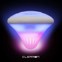 Wireless Floating Bluetooth Speaker by CLEARON - IPX7 Certified Waterproof - Ideal for Pool & Shower - RGB Mood Illumination w/Stand & Clip
