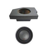 Compatible with 2002-2015 Dodge Ram Quad/Crew Truck Alpine Type R R-W10D4 Single 10" Rhino Coated Sub Box Enclosure - Final 2 Ohm