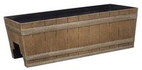 Classic Home and Garden 1073D-265R Jameson planters, 24" Deck Rail, Distressed Oak