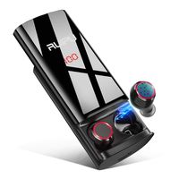 Wireless Earbuds Bluetooth Earbuds True Wireless Earphones IPX6 Waterproof Smart Touch Control Bluetooth 5.0 Stereo Hi-Fi Sound with 8000mAh Charging Case (Black)