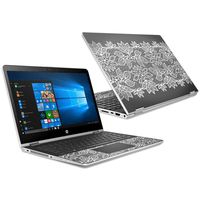 MightySkins Skin Compatible with HP Pavilion x360 15.6" (2018) - Floral Lace | Protective, Durable, and Unique Vinyl Decal wrap Cover | Easy to Apply, Remove, and Change Styles | Made in The USA