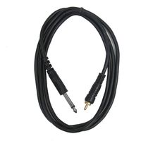 Seismic Audio - SA-TSR5-S - 5 Foot 1/4" TS to RCA Mono Patch Cable - Amplifier to Mixer Connector - Unbalanced Adapter