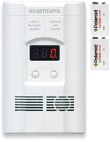 Kidde KN-COEG-3 Nighthawk Plug-in Carbon Monoxide and Explosive Gas Alarm with 2 9v Polaroid Extreme Alkaline Battery Backups